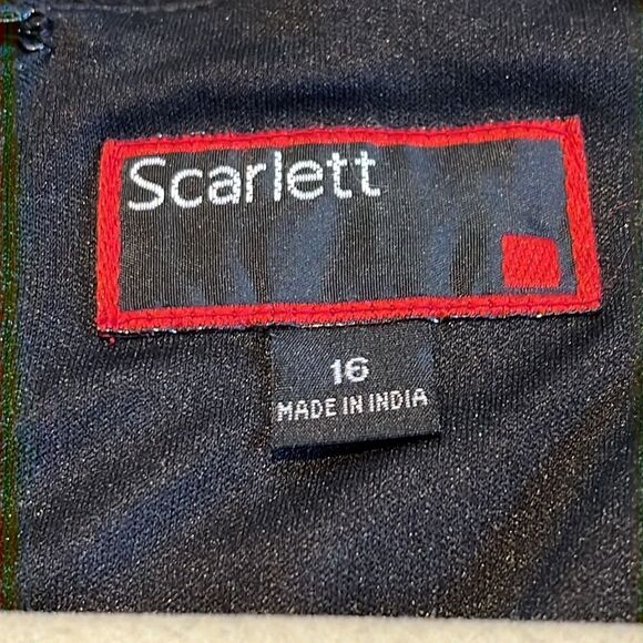 SCARLETT Ladies Plus Size Sleeveless Lace V-Neck Cocktail Evening-wear Dress Lbd - Picture 5 of 6